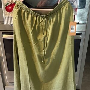Cyrus Sage Green Maxi Skirt